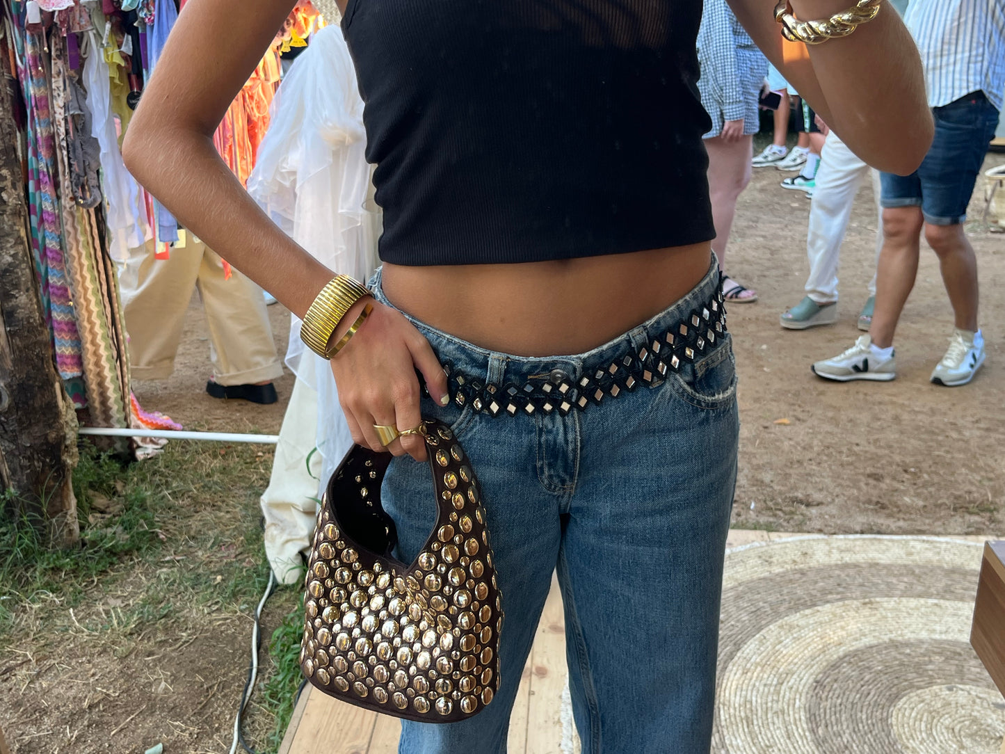 Bolso tachas mini