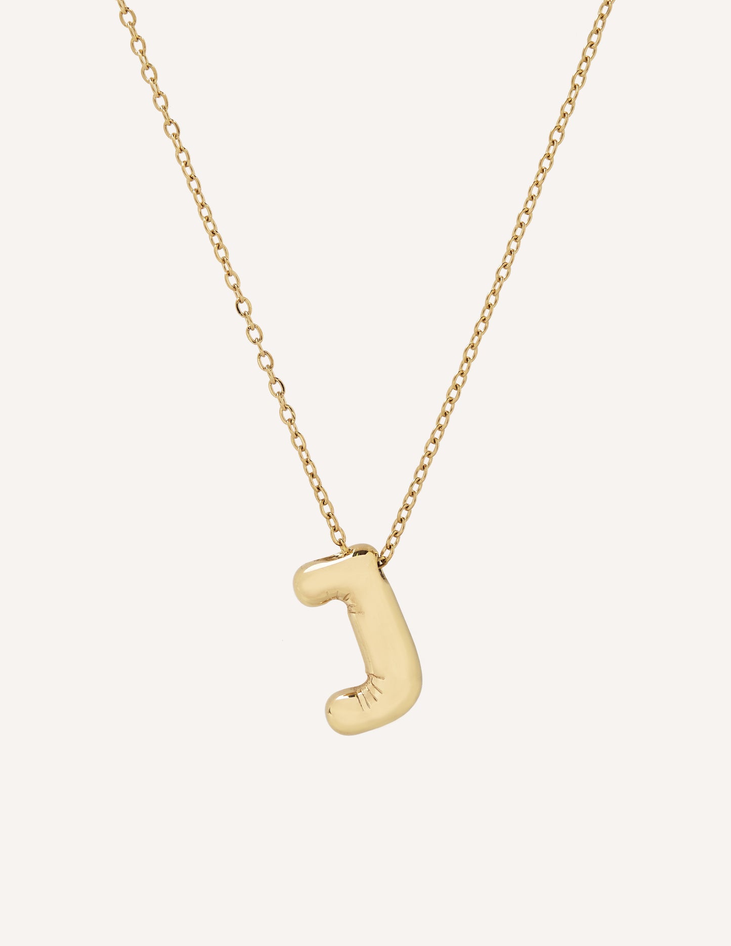 Collar Initial Glow - J