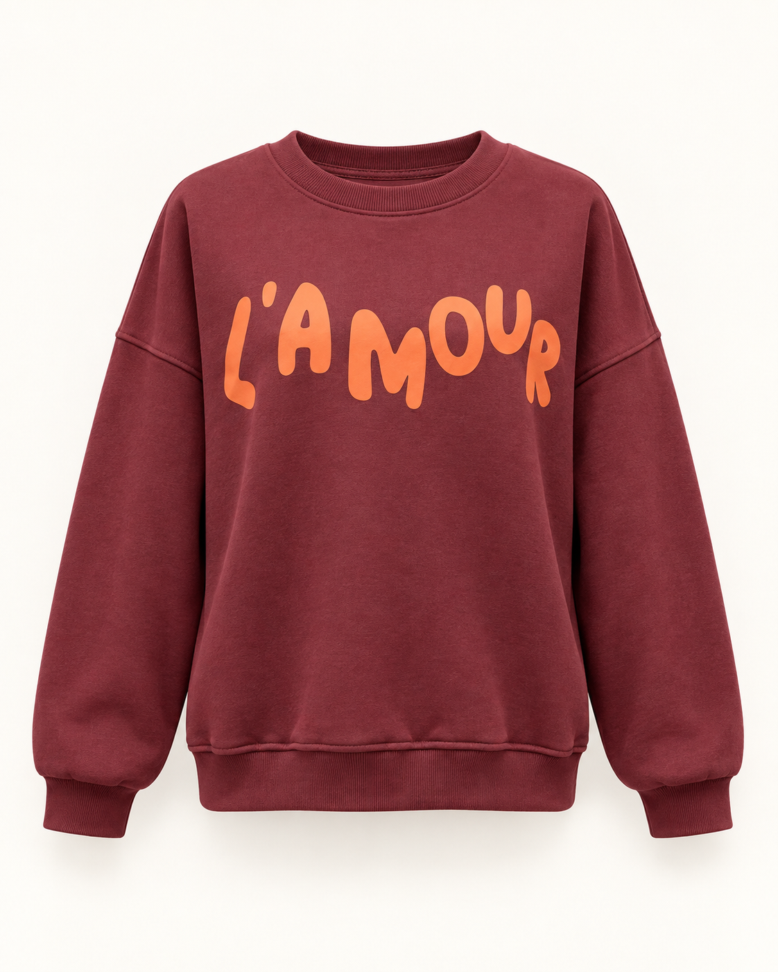 Sudadera L’Amour burdeos
