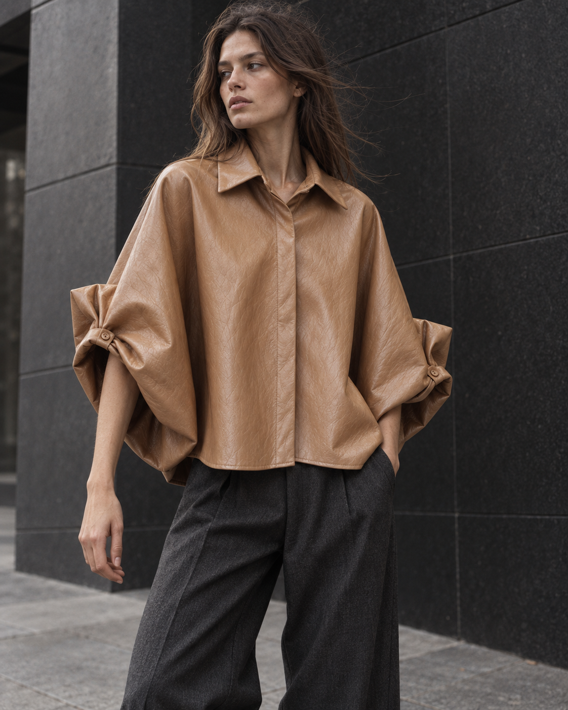 Sobrecamisa Ópera efecto piel