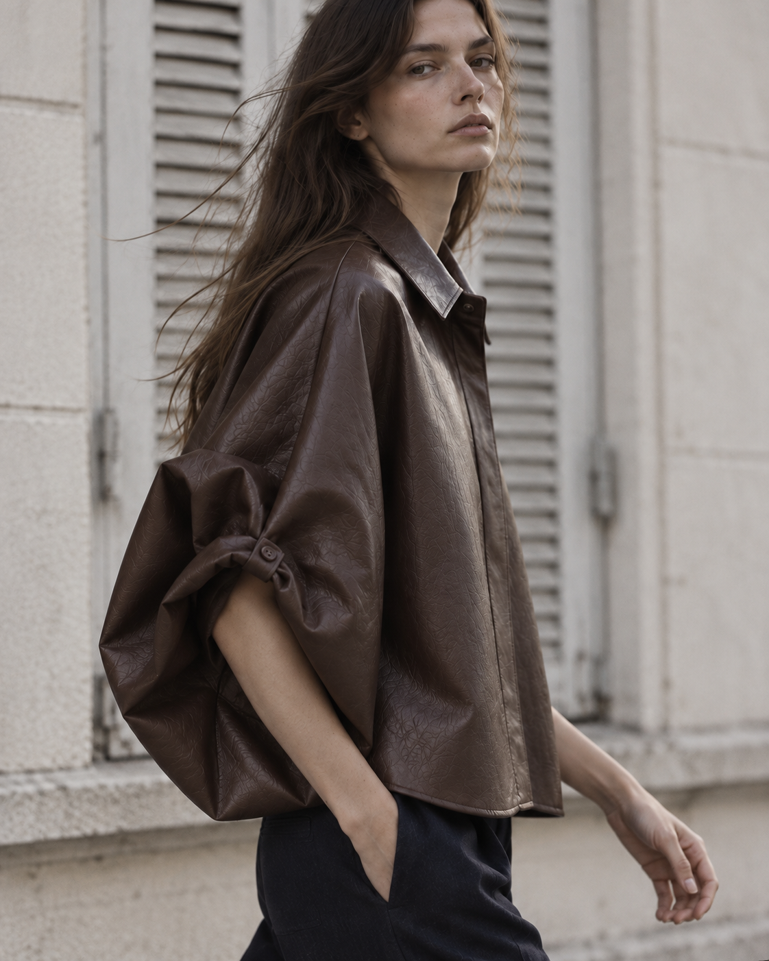 Sobrecamisa Ópera efecto piel