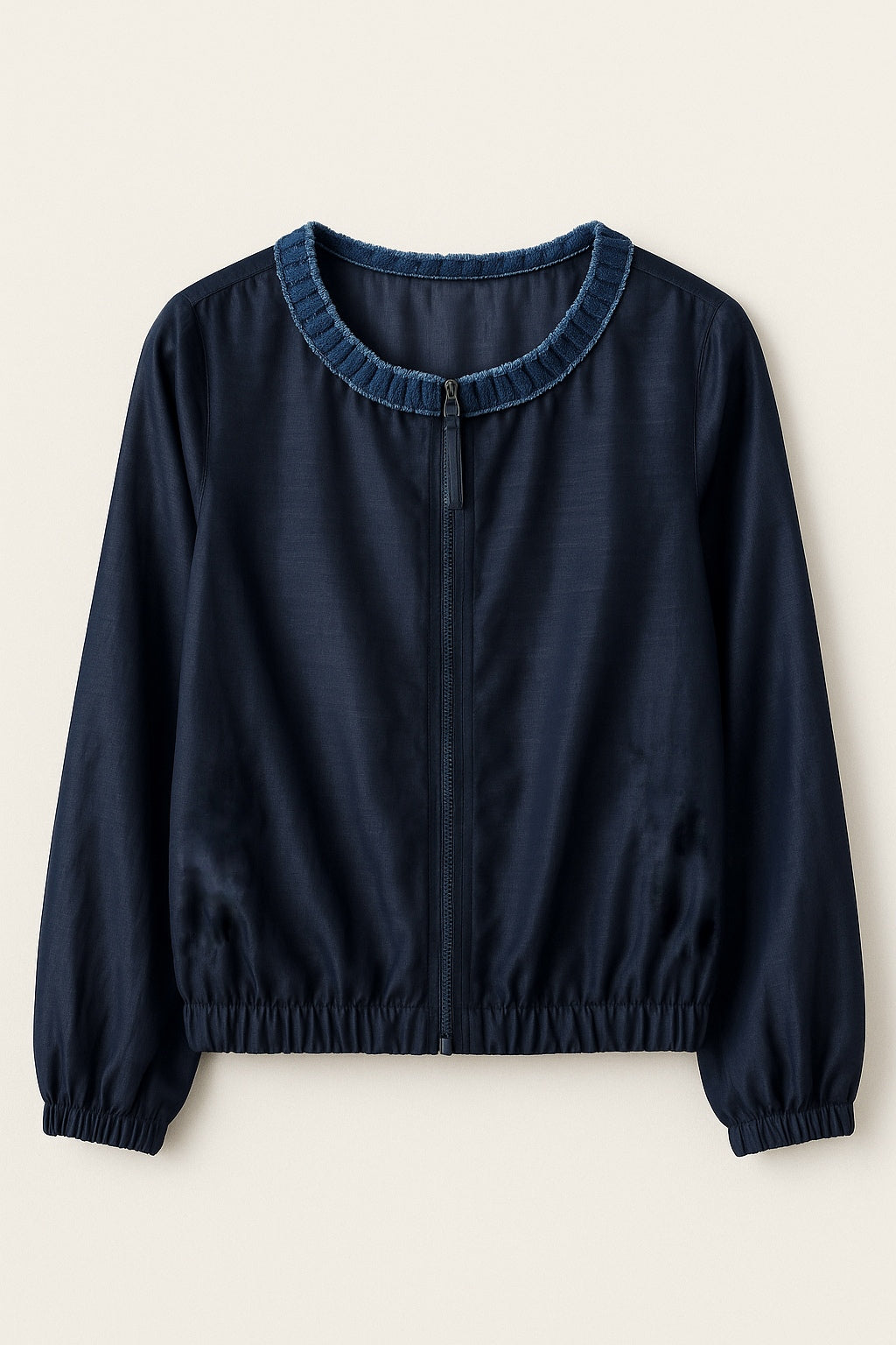 Chaqueta Navy Denim Touch