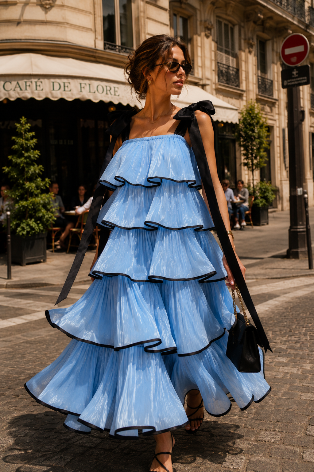 Vestido celeste