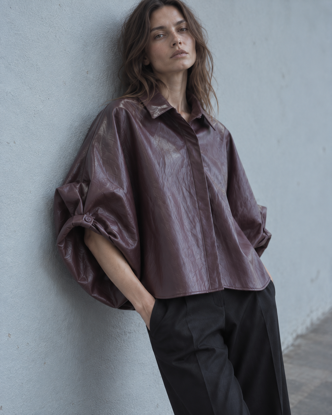 Sobrecamisa Ópera efecto piel