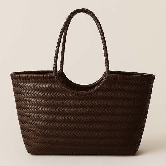 Bolso de piel trenzado “Marea”