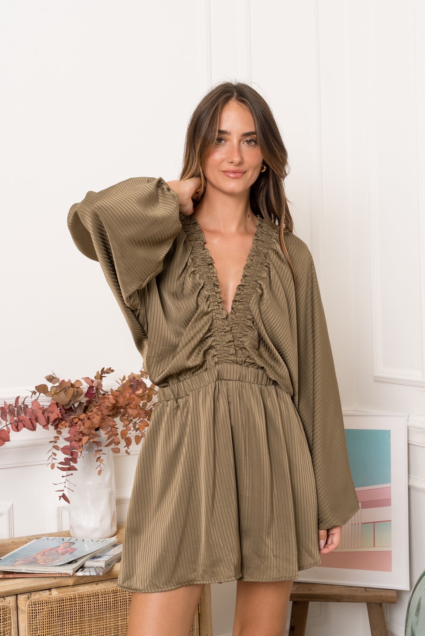 Vestido kaki