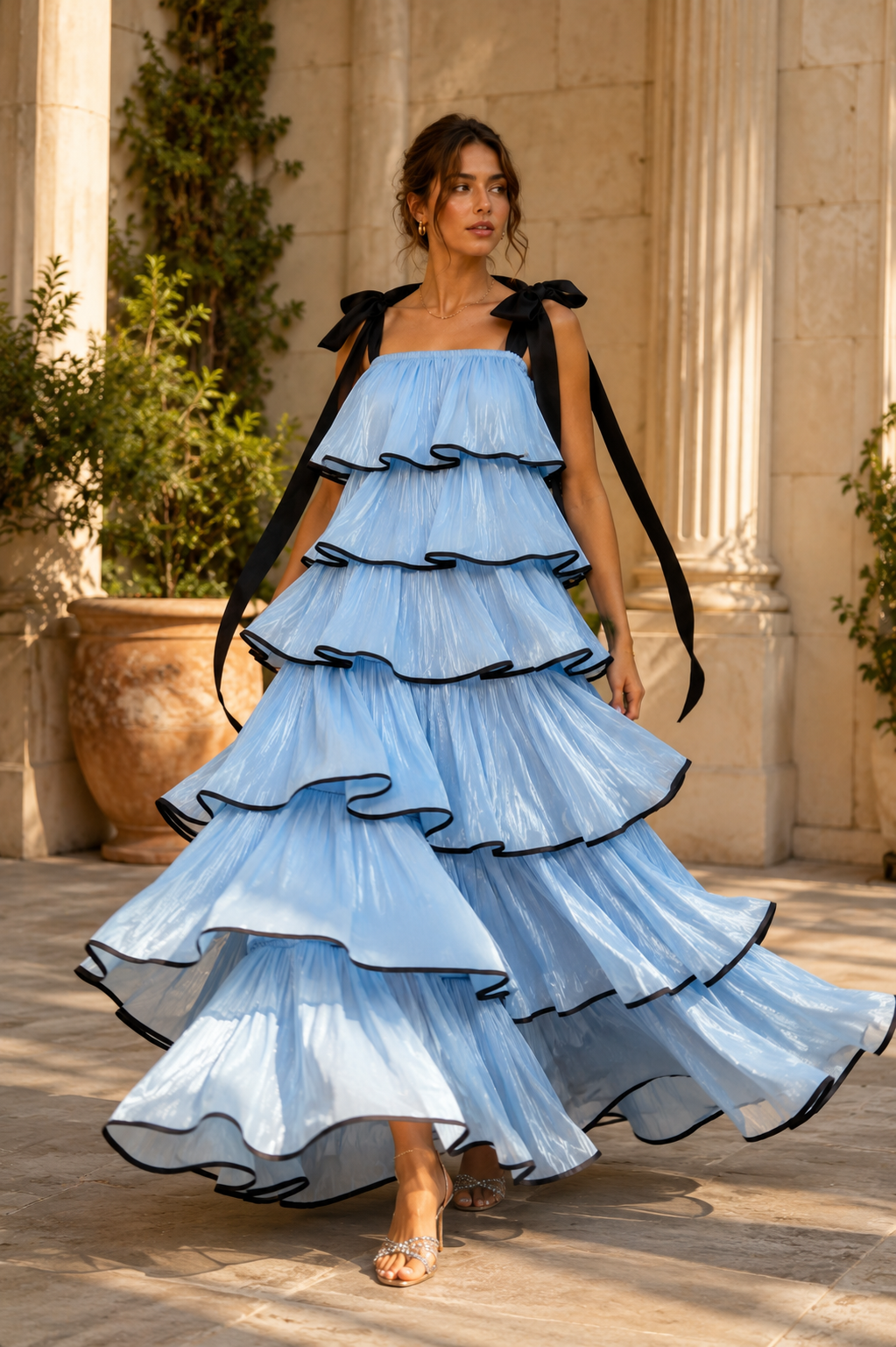 Vestido celeste