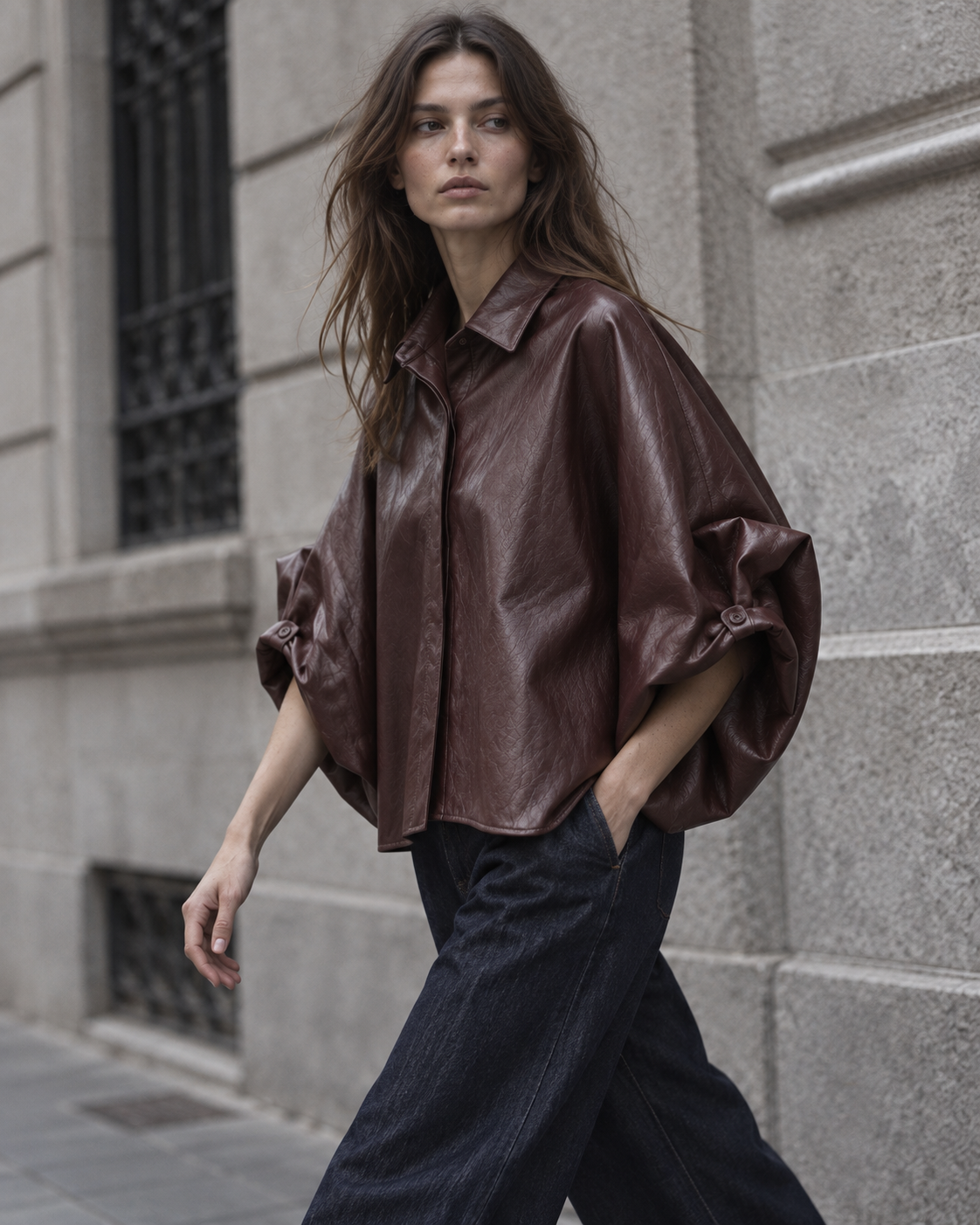 Sobrecamisa Ópera efecto piel