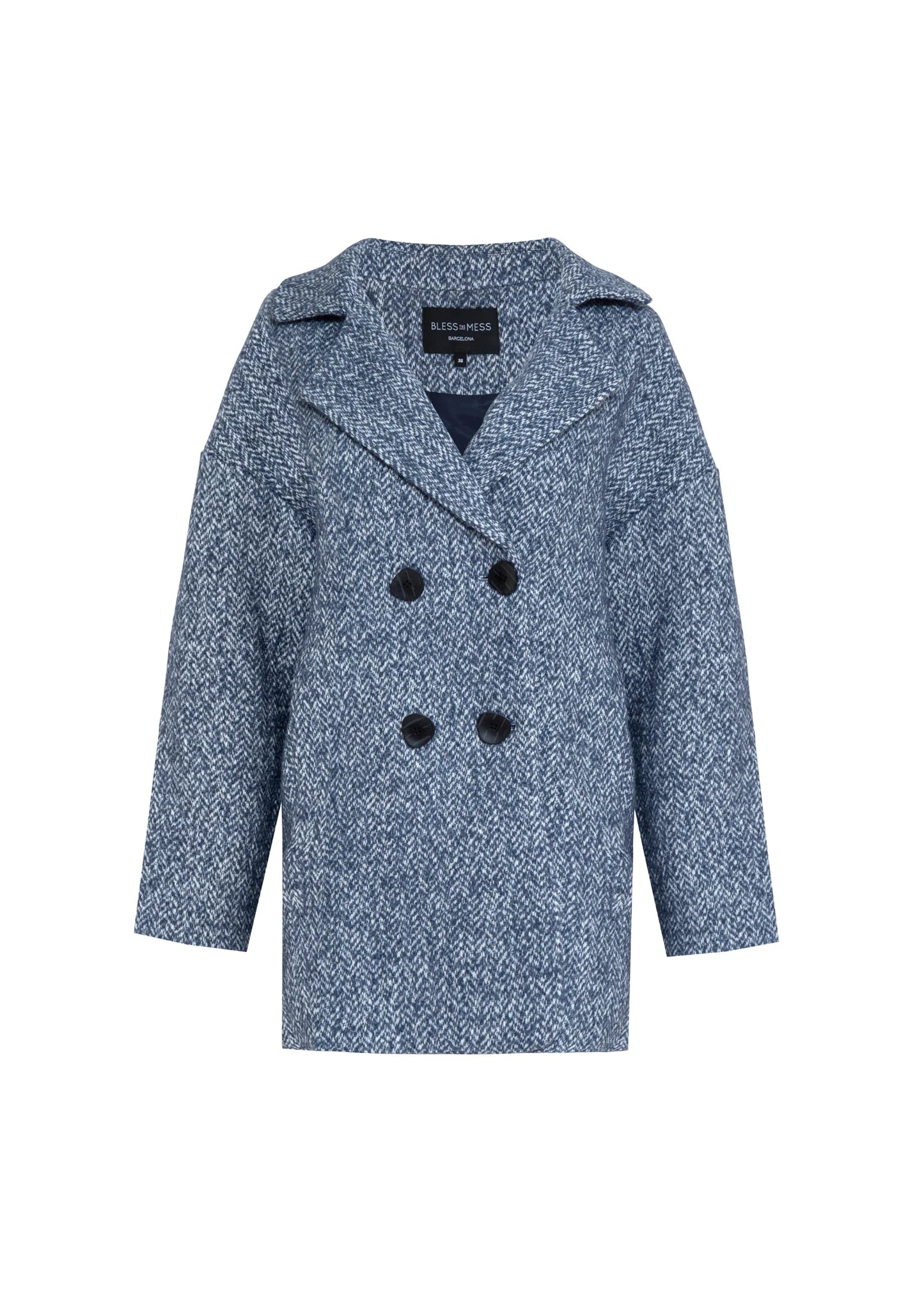 BRIGITTE COAT METAL BLUE