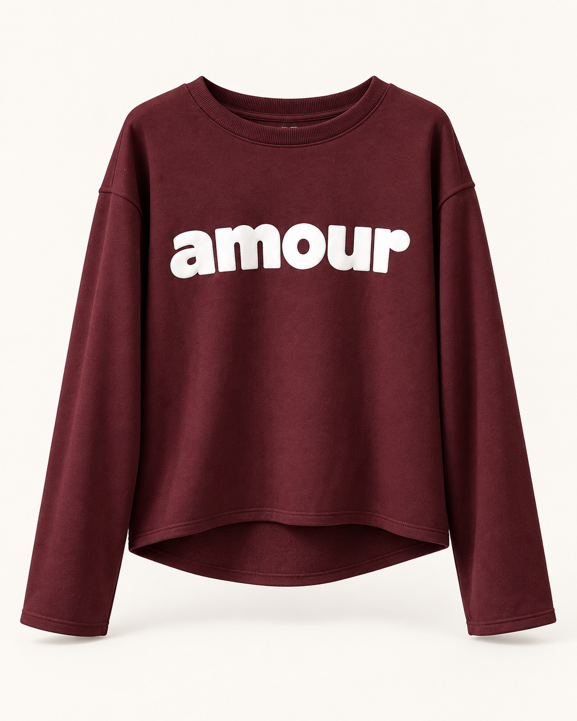Sudadera Amour Pop Burdeos — foto de producto