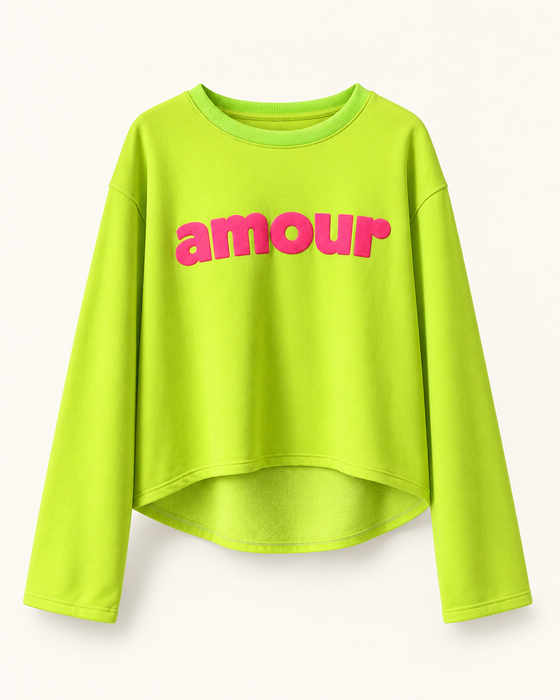 Sudadera Amour Pop Lima flúor — foto de producto