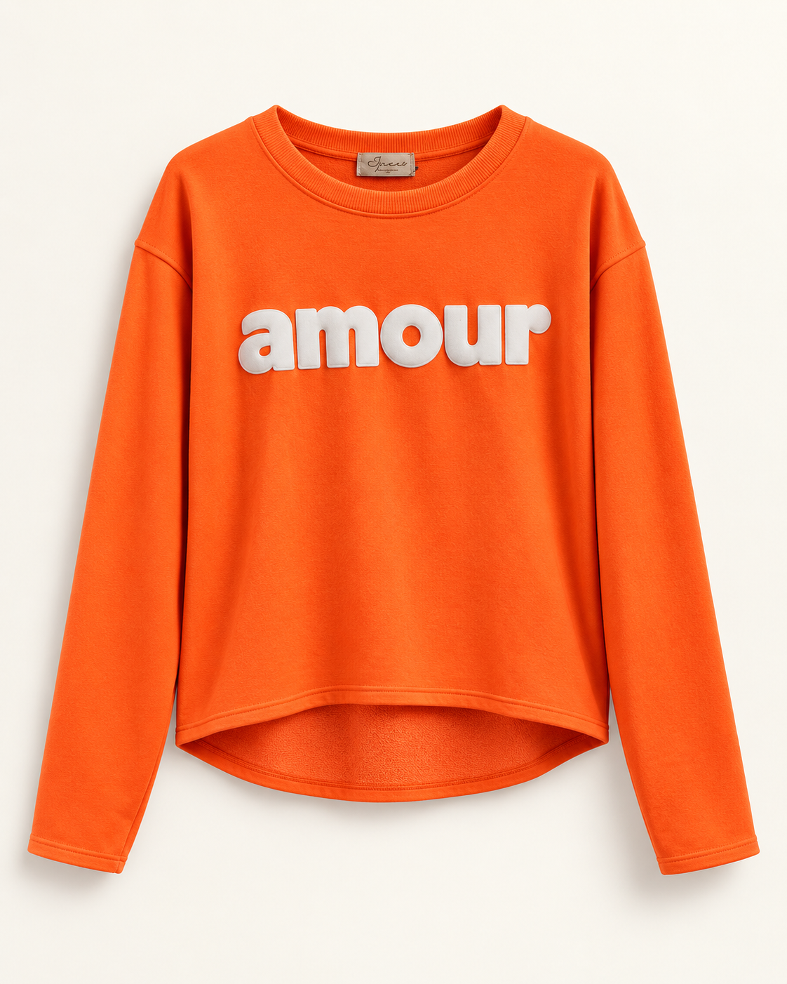Sudadera Amour Pop Naranja flúor — foto de producto