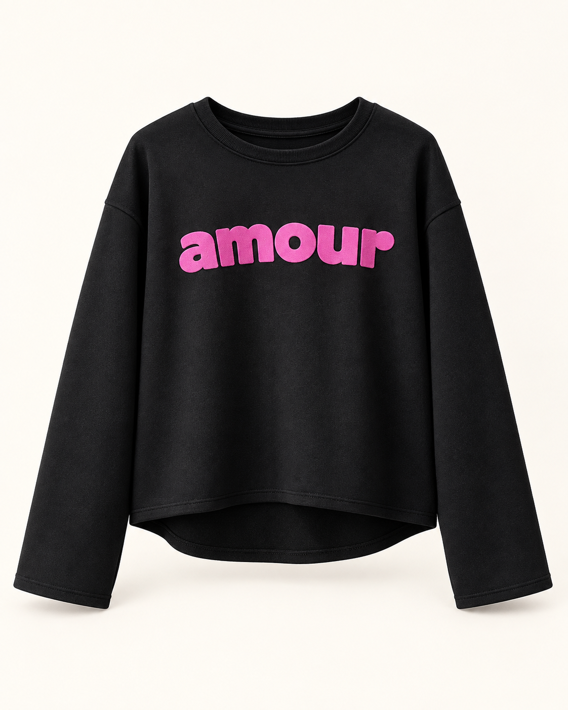 Sudadera Amour Pop Negro — foto de producto
