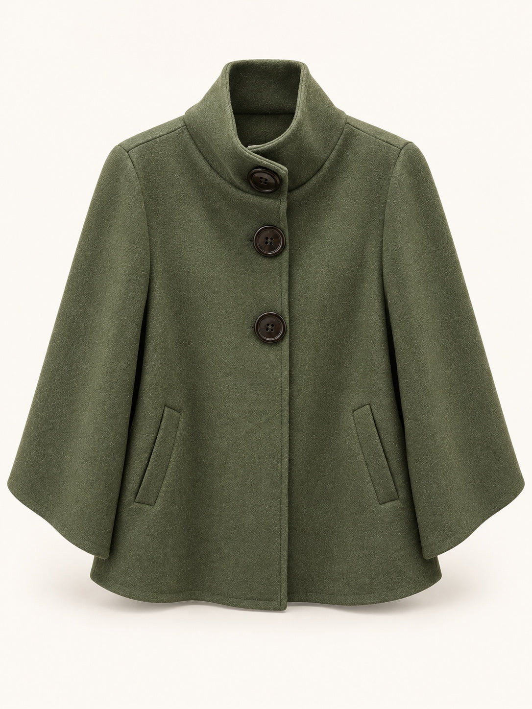 Chaqueta Oliva verde, vista frontal