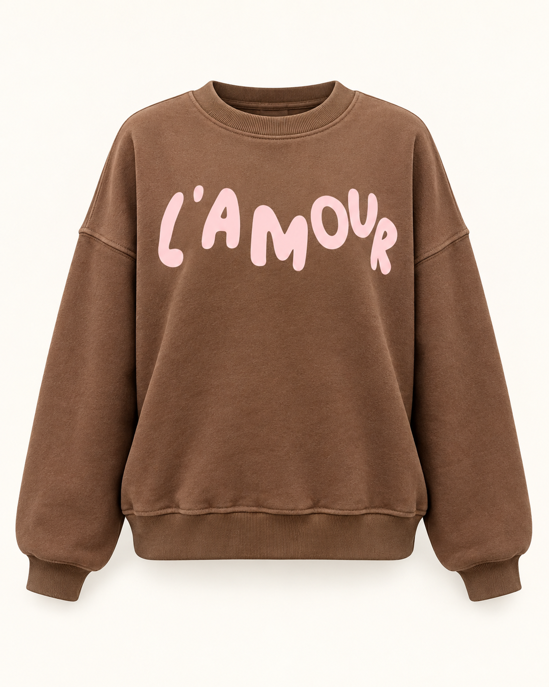 Sudadera L’Amour marrón