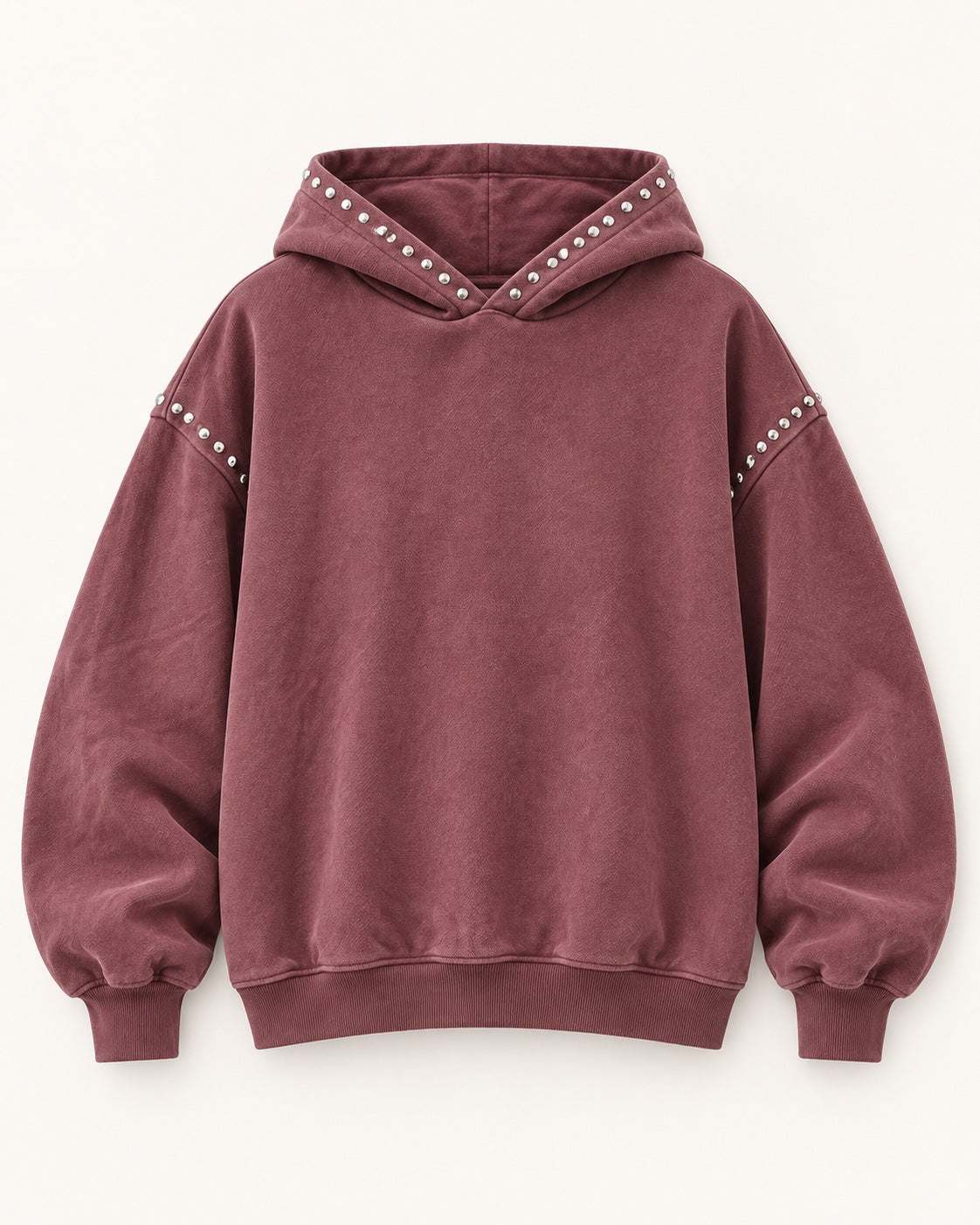 Sudadera Marais Studs burdeos, vista frontal de producto